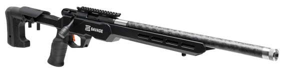 Savage Arms 70556 B22 Precision Lite Bolt Action 22 WMR Caliber with 10+1 Capacity, 18 in Carbon Fiber Wrapped Barrel, Black Metal Finish & Adjustable MDT Aluminum Chassis Black Stock Right Hand (Full Size), Rifle