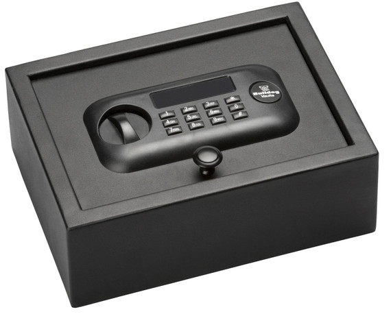 Bulldog BD1030 Digital Top Open Vault Standard Keypad Entry Black Powder Coat Steel 11.80 in x 8.70 in x 4 in , Gun Safe