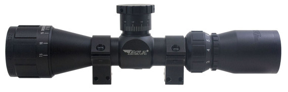 BSA 2227X32AOC Sweet Compact Black Matte 2-7x,32mm AO 1 in Tube 30/30 Reticle, Rifle Scope