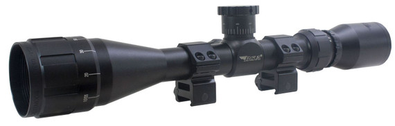 BSA 2239X40AOW Sweet 22 with Matte Black Finish, 3-9x 40mmAO, 30/30 Duplex Reticle, 1 in Tube, 25 MOA Adj Size & Dovetail Mount Type Includes Rings, Rifle Scope