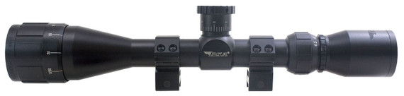 BSA 2239X40AOW Sweet 22 with Matte Black Finish, 3-9x 40mmAO, 30/30 Duplex Reticle, 1 in Tube, 25 MOA Adj Size & Dovetail Mount Type Includes Rings, Rifle Scope