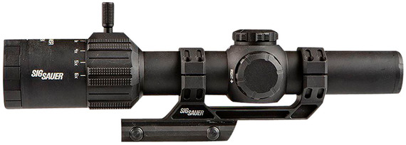 Sig Sauer Electro-Optics SOT61000 Tango-MSR LPVO Black 1-6x24mm, 30mm Tube Illuminated BDC6 Reticle Features Throw Lever & ALPHA-MSR Mount, Rifle Scope