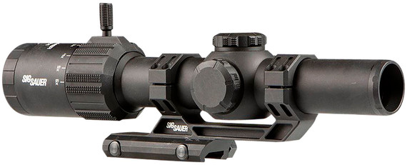 Sig Sauer Electro-Optics SOT61000 Tango-MSR LPVO Black 1-6x24mm, 30mm Tube Illuminated BDC6 Reticle Features Throw Lever & ALPHA-MSR Mount, Rifle Scope