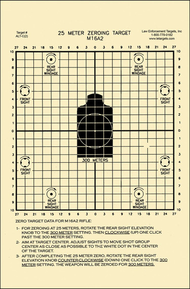 Action Target ALTC2100 Zeroing Center Mass Tagboard Hanging 25 Meters 8.75" x 11.50" Black/White 100 Per Box