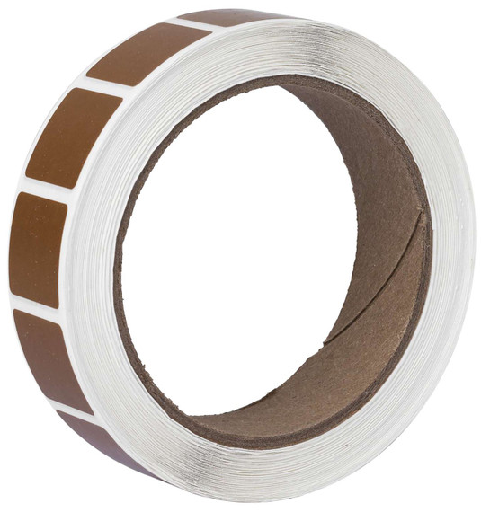 ACTION TARGET INC PAST/BR Square Target Pasters 7/8" 1000 Per Roll Brown