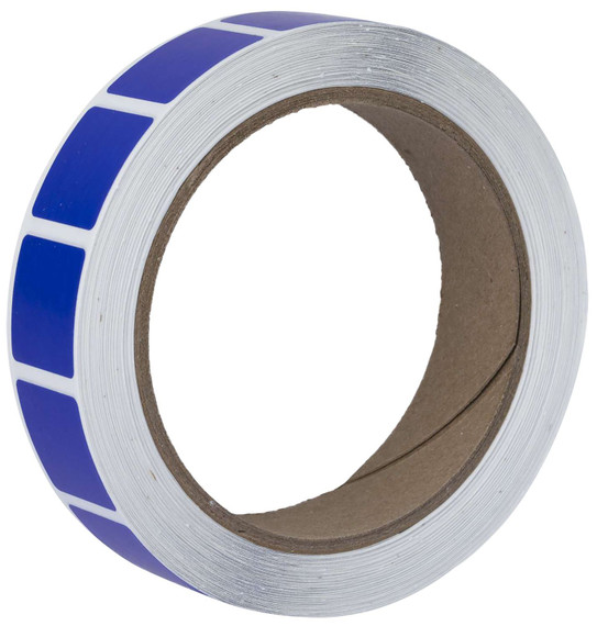 ACTION TARGET INC PAST/TXBL Square Target Pasters 7/8" 1000 Per Roll Blue