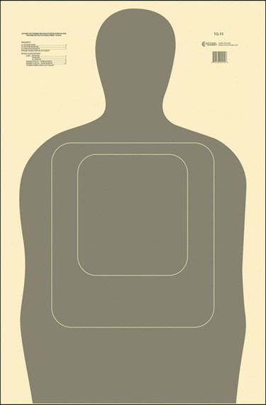 Action Target TQ15GRAY100 Standard Silhouette Paper Hanging 24" x 45" Gray/White 100 Per Box