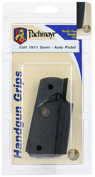 Pachmayr 02921 Signature Grip Wraparound Checkered Black Rubber for 1911, 1911-A1