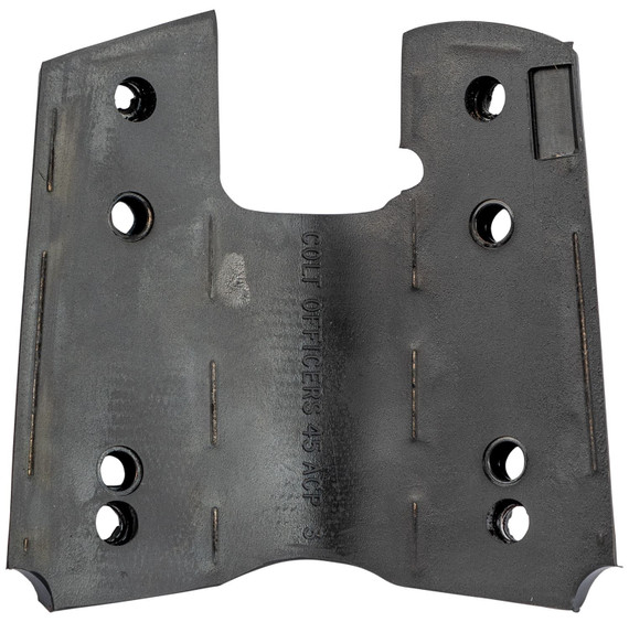 Pachmayr 02545 Signature Grip Wraparound Checkered Black Rubber for Colt Officer