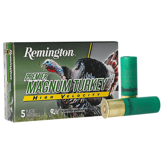 Remington Ammunition 28039 Premier Magnum Turkey High Velocity 12 Gauge 3.50 in 2 oz 4 Shot 5 Per Box/ 20 Cs, Shotgun Shells