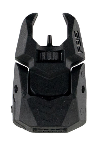 FAB Defense FXFBS Front Back-Up Sight for AR-15/ M16/ M4 Low Folded Profile Spring-Locked Deployment Black Polymer & Metal