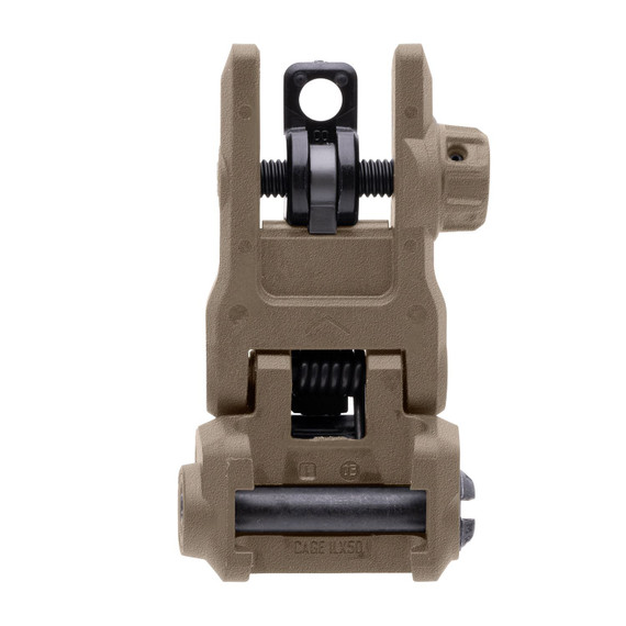 Magpul MAG1167FDE MBUS 3 Sight Rear FDE Flip Up for AR-10/AR-15/M4/M16/M110/SR-25