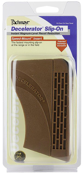 Pachmayr 04418 Decelerator Magnum Slip On Recoil Pad Small Brown Rubber