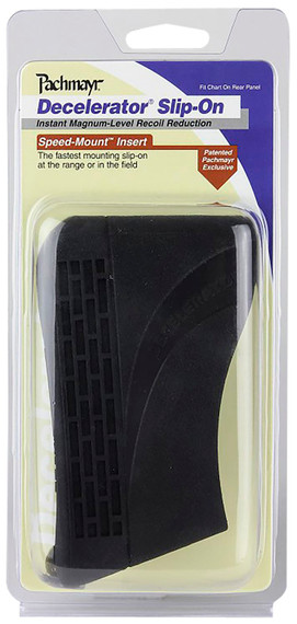 Pachmayr 04412 Decelerator Magnum Slip On Recoil Pad Large Black Rubber