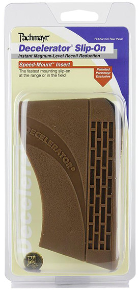 Pachmayr 04417 Decelerator Magnum Slip On Recoil Pad Medium Brown Rubber
