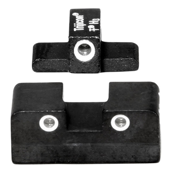 Trijicon 600988 Bright & Tough Night Sights- FN509 Black | Green Tritium White Outline Front Sight Green Tritium White Outline Rear Sight
