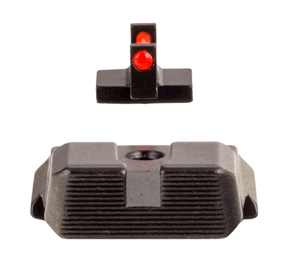 Trijicon 601032 Fiber Sights- Smith & Wesson M&P/ M&P 2.0 Black | Red Fiber Optic Front Sight Front Sight Black Rear Sight
