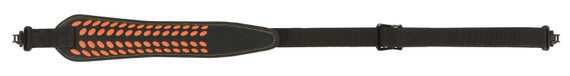 Allen 8357 Aspen 2 Point, Rifle/Shotgun Sling w/Swivels Gray Nubuck Leather w/BakTrak Back, Adjustable Length 28 in to 35 in 3 in Wide