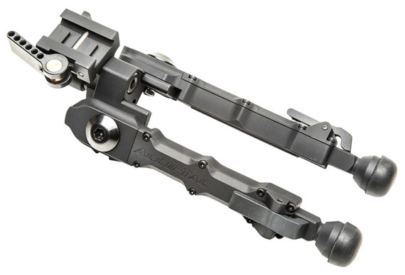Accu-Tac BRBG200 BR-4 G2 Bipod 5.5 in-8.25 in Adjustment Black Hardcoat Anodized 6061-T6 Aluminum