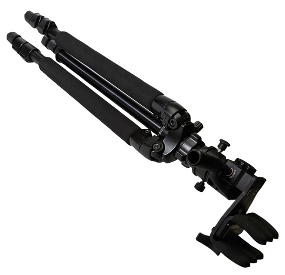 KOPF Jager KJ85001K K700 AMT Tripod made of Aluminum with Black Finish, Pivoting Reaper Grip, 360 Degree Pan & 3-Level Leg Extensions