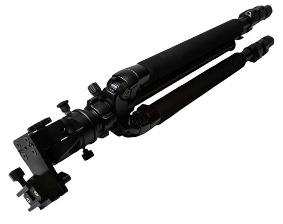 KOPF Jager KJ85003K Folding Tripod K700 Tripod made of Aluminum with Black Finish, Adjustable Reaper Rail, 3-Level Leg Extension, 21-87 Degree Pan & Tilt