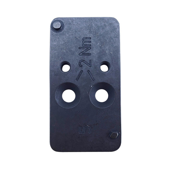 H&K 50254265 Optic Plate #5 Black Steel, Fits H&K VP9 OR Burris/Vortex Pattern Footprint Mount