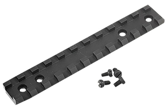 Ruger 90465 Picatinny Rail Black Anodized Steel Fits Ruger 10/22/Charger, Pistol