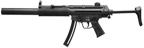 H&K 81000469 MP5 Full Size 22 LR 10+1 16.10 in Black Black Black Retractable Stock Right Hand, Rifle