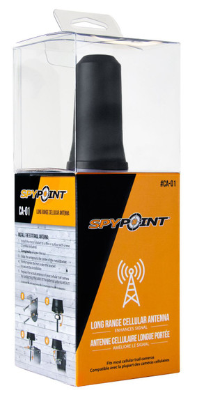 Spypoint 05990 Long Range Cellular Antenna Compatible With Most Cellular Trail Cameras Black