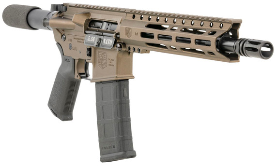 Diamondback DB1915K071 DB15 AR Carbine Length 5.56x45mm NATO 10 in 30+1 Midnight Bronze Buffer Tube Stock, Pistol
