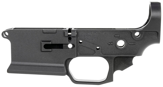 Sharps Bros SBLR08F Livewire Stripped Lower Multi-Caliber 7075-T6 Aluminum w/Black Anodized Finish Compatible w/Mil-Spec Internal Parts