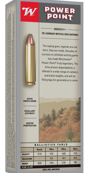 Winchester X4501 Power-Point 450Bushmaster 260gr 20 Per Box/10 Case Centerfire, Rifle Ammunition