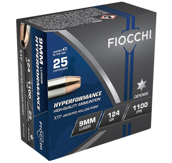 Fiocchi 9mm Luger Ammunition 9XTPC25