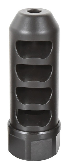 American Precision Arms G2F5838N Gen 2 Fat Bastard Self Timing Brake Black Nitride Stainless Steel with 5/8 in-24 tpi Threads, 3.30 in OAL & 1.115 in Diameter for 338 Cal, Rifle