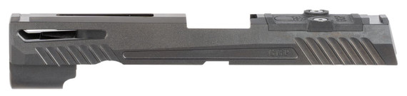 Grey Ghost Precision GGP320FBLK1 GGP320 Full Size Version 1 Slide Fits Sig P320 Full Size, Optic Cut Compatible w/Trijicon RMR, Leupold Deltapoint Pro, Or Sig Romeo 1, 416 Stainless Steel w/Black DLC Finish