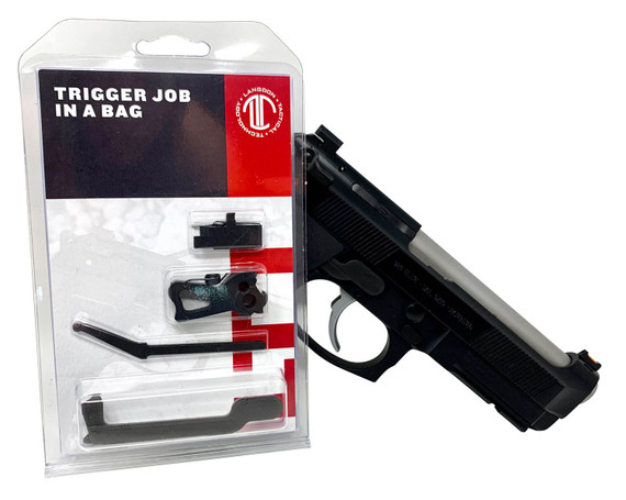 Langdon Tactical Tech LTTTJIBOP13D Trigger Job In A Bag Black Curved Fits Beretta 92/96/M9 not A1 Right Hand