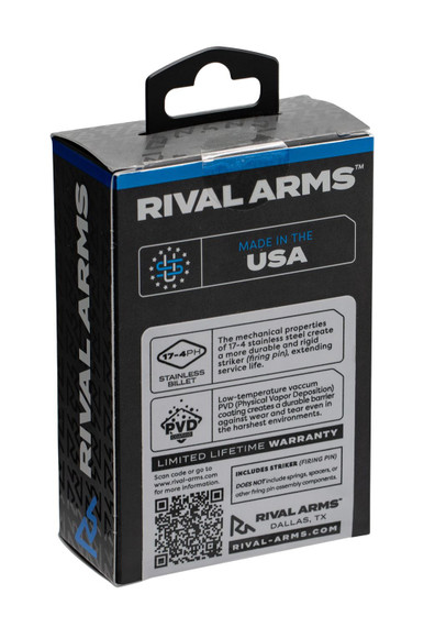 Rival Arms RA40G001A Precision Striker 40 S&W Glock Gen3-4 Black 17-4 Stainless Steel