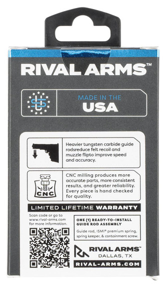Rival Arms RA50G201T Guide Rod Assembly Tungsten for Glock 19 Gen3