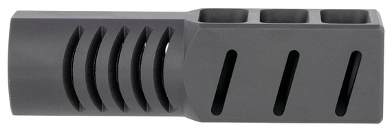 SDS Imports DK01 Muzzle Brake Black Anodized Aluminum with M22x7.5 Threads for 12 Gauge SDS Imports Saiga, Lynx, Vepr