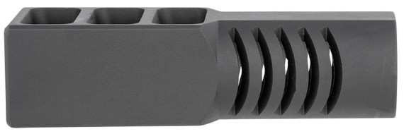 SDS Imports DK01 Muzzle Brake Black Anodized Aluminum with M22x7.5 Threads for 12 Gauge SDS Imports Saiga, Lynx, Vepr