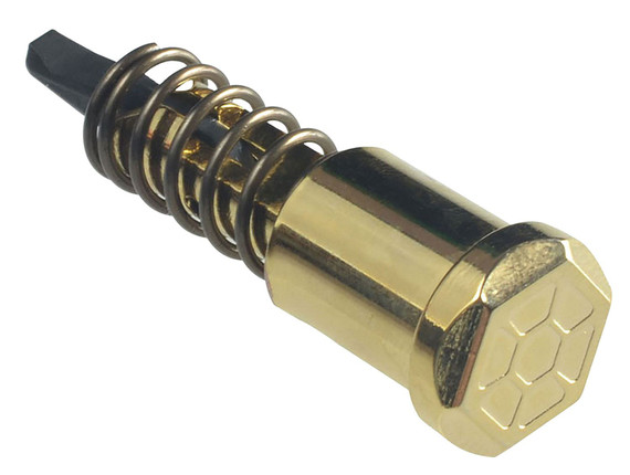 Strike Industries ARFAGC AR Forward Assist Gold Anodized Steel Fits AR-15/M16