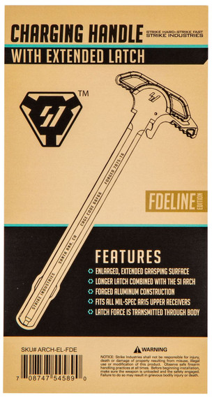 Strike ARCHELFDE Extended Latch Charging Handle AR-15 FDE Anodized Aluminum