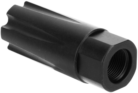 TacFire MZ1020 Linear Compensator Black Nitride Steel with 1/2 in-28 tpi Threads, 2.26 in OAL & 0.87 in Diameter for 5.56x45mm NATO AR-15