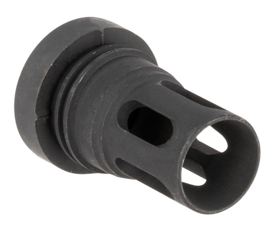 Yankee Hill 431524A Mini QD Flash Hider Black Steel with 5/8 in-24 tpi Threads & 2.13 in OAL for 5.56x45mm NATO AR-Platform