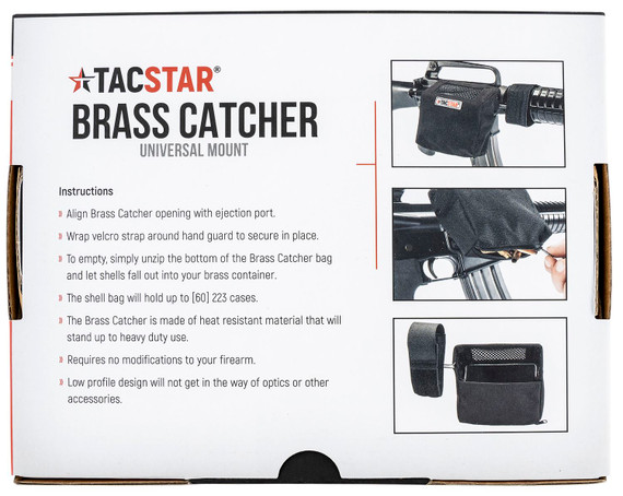 Lyman 1081245 Universal Brass Catcher Black Canvas Velcro Mount