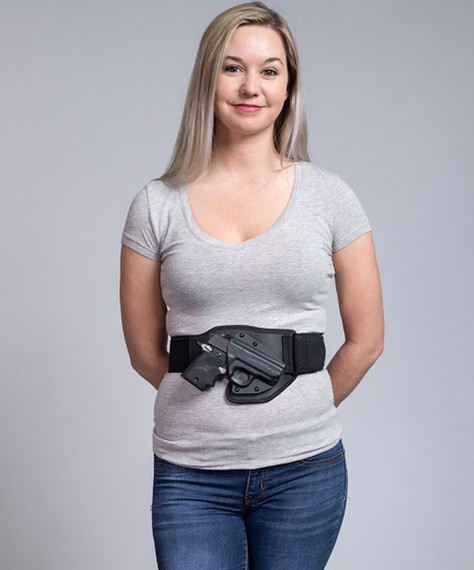 Tactica TTBB0122RHS Belly Band Ruger LCP Elastic Black Small RH