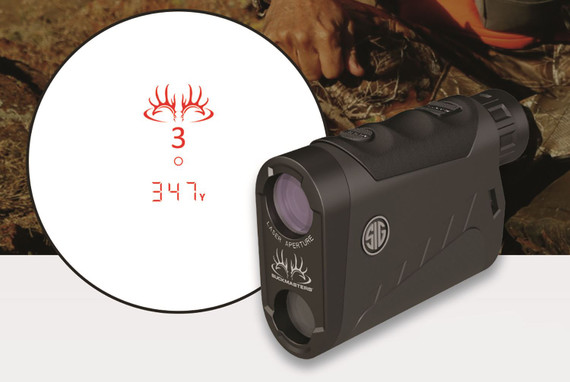Sig Sauer Electro-Optics SOK15601 Buckmasters 1500 Rangefinder 6x 22mm 1500 yds Max Distance Black Range Finder