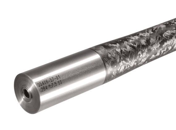 Proof Research 100950 Bolt Action Blank 284 Win 26 in Black Carbon Fiber Finish 416R Stainless Steel Material Blank with Sendero Contour for s, Rifle Barrel