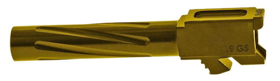 Rival Arms RA20G203E Precision V1 Drop-In Barrel 9mm Luger 4.02 in Gold PVD Finish 416R Stainless Steel Material for Glock 19 Gen5