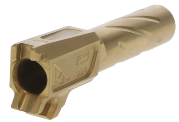 Rival Arms RA20P001E Precision Drop-In Barrel 9mm Luger 3.10 in Gold PVD Finish 4340H Steel Material for Sig P365